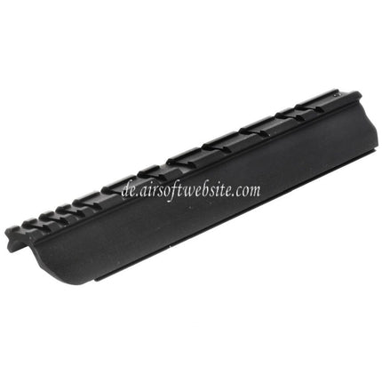 King Arms 218mm FAL Zielfernrohrmontage Basisschienen Gehäuseabdeckung geeignet für AEG-Gewehre der King Arms FAL Serie Airsoft Schwarz