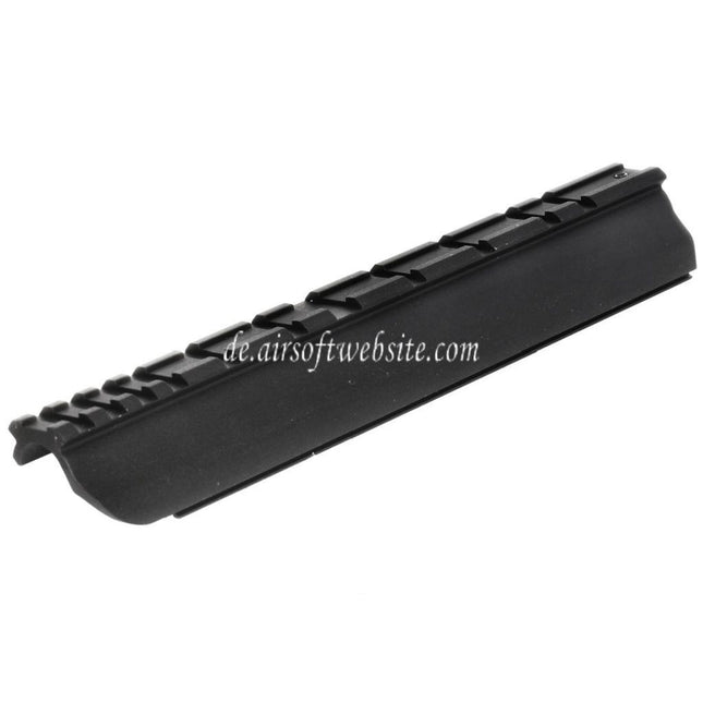 King Arms 218mm FAL Zielfernrohrmontage Basisschienen Gehäuseabdeckung geeignet für AEG-Gewehre der King Arms FAL Serie Airsoft Schwarz