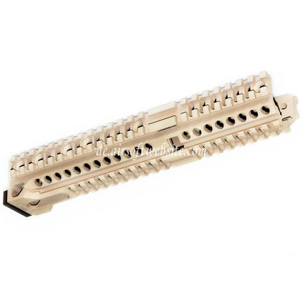 5KU CNC 254mm B30 Stil Langer Unterer Handschutz Schienen System Geeignet für D-Boys LCT GHK AKM AK74 AK102 AK104 AK105 AK Serie AEG Gewehre Airsoft Wüstenbraun