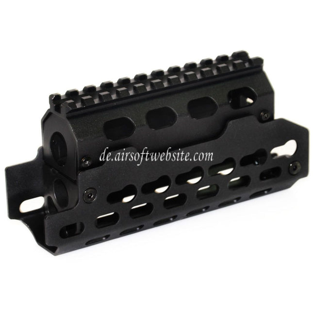 CYMA Aluminium KeyMod Handschutz schienen system Geeignet für AK74U Serie AEG GBB Gewehre Airsoft Schwarz