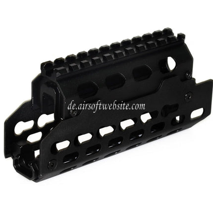 CYMA Aluminium KeyMod Handschutz schienen system Geeignet für AK74U Serie AEG GBB Gewehre Airsoft Schwarz