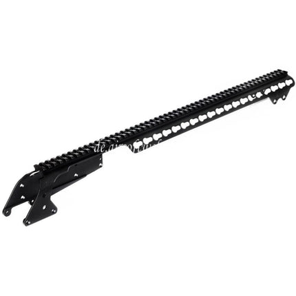 CYMA 537mm Aluminium KeyMod Ober schienen System mit 6-Schalen Trägerhalterung Geeignet für CYMA Tokyo Marui M870 Serie Schrotflinte Airsoft Schwarz