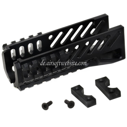 5KU CNC 119mm B-11 Klassischer Unterteil Handschutz Schienen System Geeignet für D-Boys LCT GHK Tokyo Marui AKS-74U Serie AEG GBB Gewehre Airsoft
