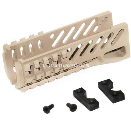 5KU CNC 119mm B-11 Klassischer Unterteil Handschutz Schienen System Geeignet für D-Boys LCT GHK Tokyo Marui AKS-74U Serie AEG GBB Gewehre Airsoft