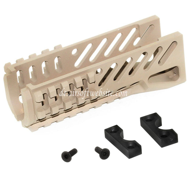 5KU CNC 119mm B-11 Klassischer Unterteil Handschutz Schienen System Geeignet für D-Boys LCT GHK Tokyo Marui AKS-74U Serie AEG GBB Gewehre Airsoft