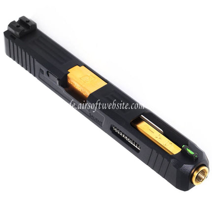 EMG Lizenziert SAI Tier One Competition komplett Oberes Kit Gold Laufschlitten Set Geeignet für AW WE EMG BLU G17 G34 GBB Pistolen Airsoft Schwarz
