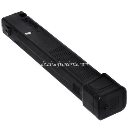 PTS 140rd EPM-AR9 Mid-Cap Enhanced Polymer Magazin Geeignet für Classic Army PX9 G&G ARP9 Serie AEG Gewehre Airsoft Schwarz