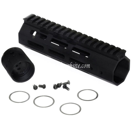 APS 7 Zoll 178mm EMG NOVESKE NSR Gen 4 RIS M-LOK Handschutz Schienen System Geeignet für AR M4 M16 Serie AEG Gewehre Airsoft Schwarz
