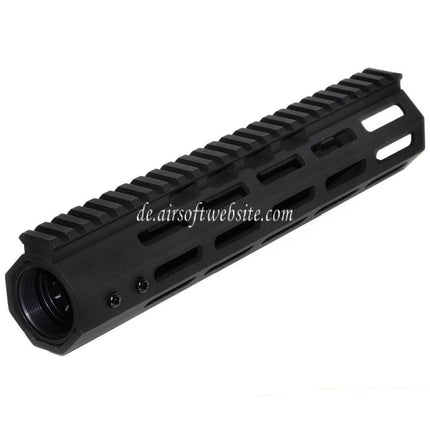 APS 9.75 Zoll 248mm EMG NOVESKE NSR Gen 4 RIS M-LOK Handschutz Schienen System Geeignet für AR M4 M16 Serie AEG Gewehre Airsoft Schwarz