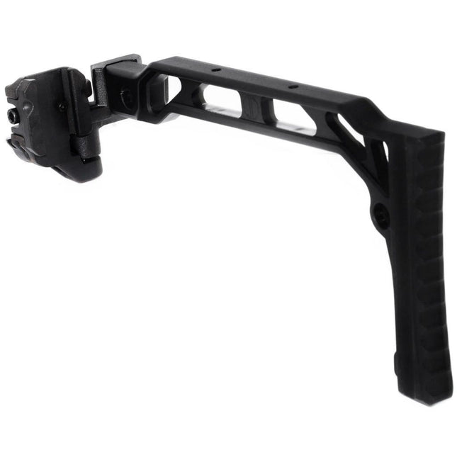 5KU 206mm SS-8R Stil Mit klappbarem Mech Schaft Geeignet für 1913 Picatinny Schienen system Gewehre Airsoft Schwarz