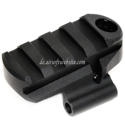 5KU M1913 Picatinny Schienen Schaftadapter mit QD-Riemenloch Geeignet für CYMA D-Boys LCT GHK AK Serie Gewehre Airsoft Schwarz