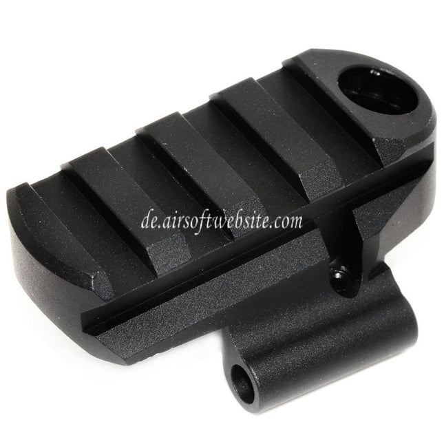 5KU M1913 Picatinny Schienen Schaftadapter mit QD-Riemenloch Geeignet für CYMA D-Boys LCT GHK AK Serie Gewehre Airsoft Schwarz