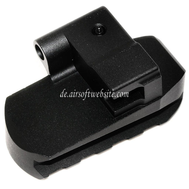 5KU M1913 Picatinny Schienen Schaftadapter mit QD-Riemenloch Geeignet für CYMA D-Boys LCT GHK AK Serie Gewehre Airsoft Schwarz