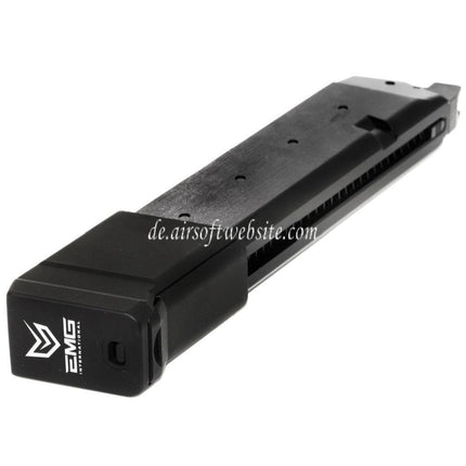 APS EMG 34rd Co2 Magazin Geeignet für G17 G18C G34 G35 G-Serie GBB Pistolen Airsoft Schwarz