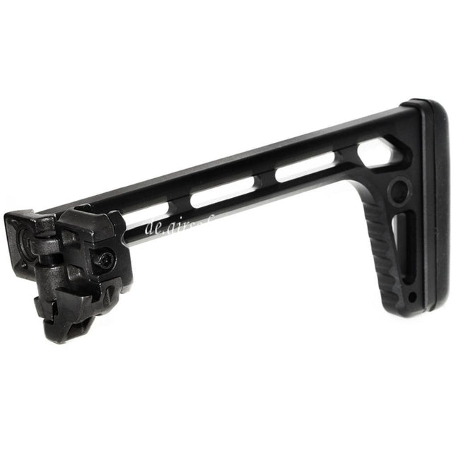 5KU 205mm Minimalistischer Klappschaft Geeignet für MCX / MPX M1913 Picatinny Schienensystem Gewehre Airsoft Schwarz