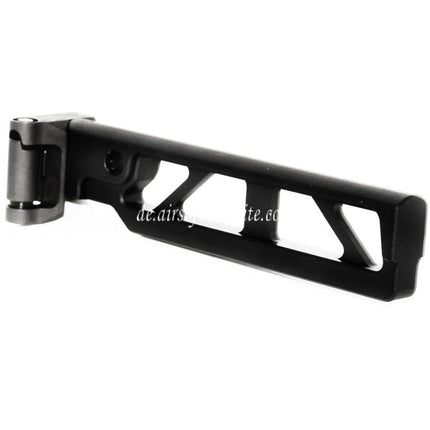 5KU 162mm ST-6 Stil AR M4 Schaft mit Klappmechanismus Geeignet für M1913 Picatinny Schienensystem Gewehre Airsoft Schwarz