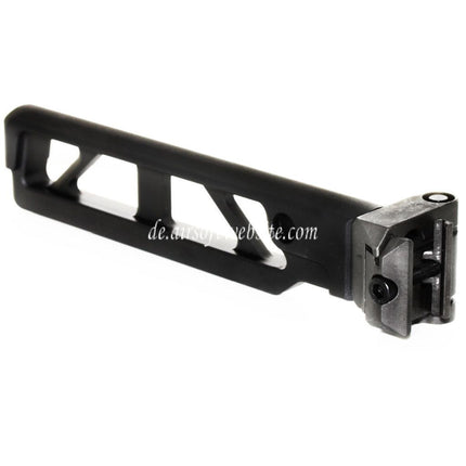 5KU 162mm ST-6 Stil AR M4 Schaft mit Klappmechanismus Geeignet für M1913 Picatinny Schienensystem Gewehre Airsoft Schwarz