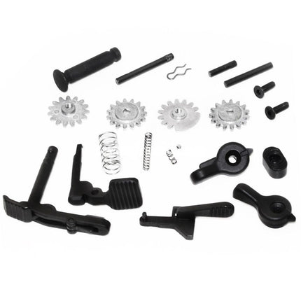 E&C 416 A5 Oberer Untere Metall Körperempfänger Geeignet für E&C Tokyo Marui 416 A5 M4 M16 Serie AEG Gewehre Airsoft Schwarz