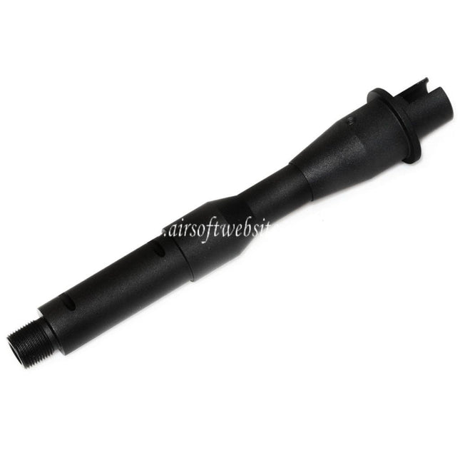 5KU 7 Zoll Aluminium CQB Außenlauf -14mm CCW Gegen den Uhrzeigersinn Geeignet für Tokyo Marui M4 MWS GBB Gewehre Airsoft Schwarz