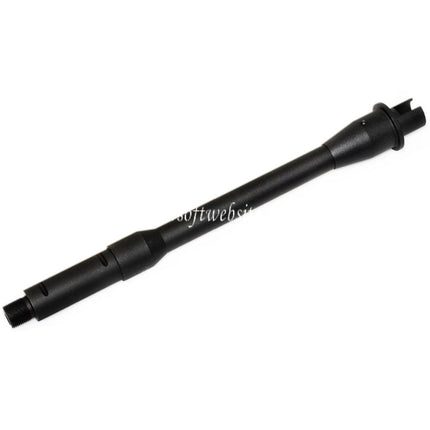 5KU 10 Zoll Aluminium Außenlauf -14mm CCW Gegen den Uhrzeigersinn Geeignet für Tokyo Marui M4 MWS GBB Gewehre Airsoft Schwarz