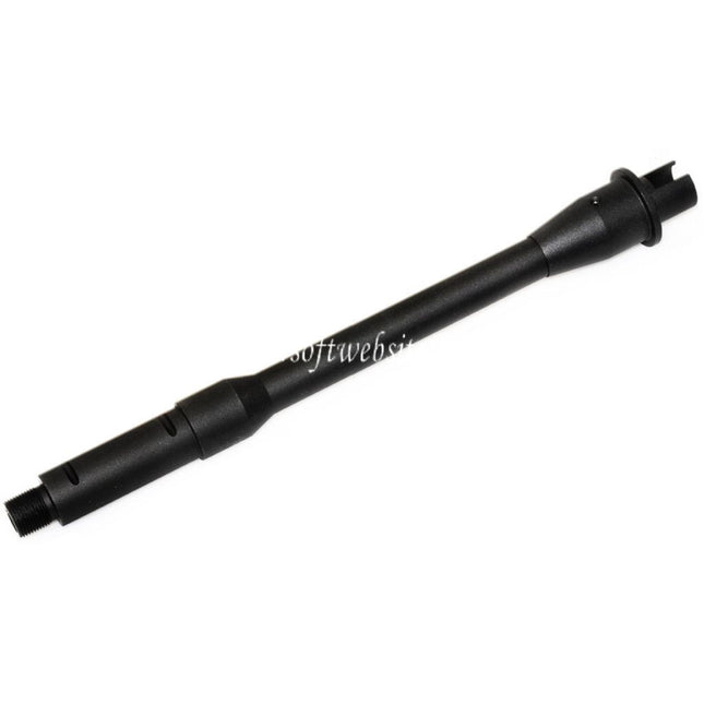 5KU 10 Zoll Aluminium Außenlauf -14mm CCW Gegen den Uhrzeigersinn Geeignet für Tokyo Marui M4 MWS GBB Gewehre Airsoft Schwarz