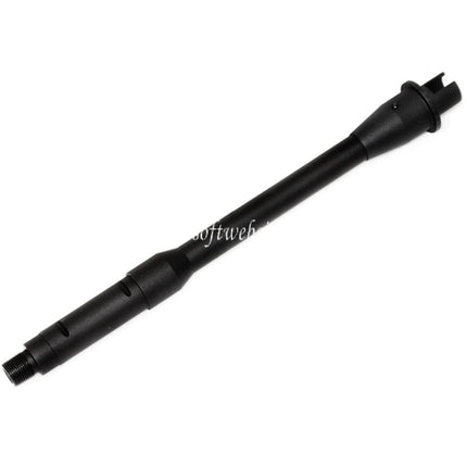 5KU 10.3 Zoll Aluminium Außenlauf -14mm CCW Gegen den Uhrzeigersinn Geeignet für Tokyo Marui M4 MWS GBB Gewehre Airsoft Schwarz