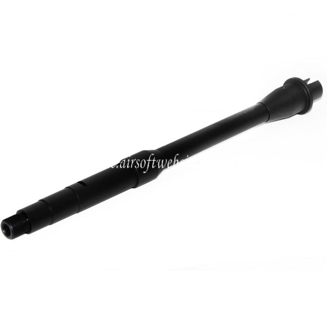 5KU 11.25 Zoll Aluminium Außenlauf -14mm CCW Gegen den Uhrzeigersinn Geeignet für Tokyo Marui M4 MWS GBB Gewehre Airsoft Schwarz