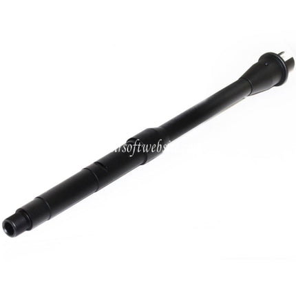 5KU 12.25 Zoll Aluminium Außenlauf -14mm CCW Gegen den Uhrzeigersinn Geeignet für Tokyo Marui M4 MWS GBB Gewehre Airsoft Schwarz