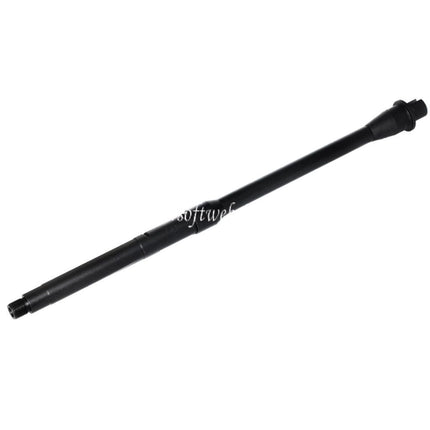 5KU 16/16.25 Zoll Aluminium Mid-Length Außenlauf -14mm CCW Gegen den Uhrzeigersinn Geeignet für Tokyo Marui M4 MWS GBB Gewehre Airsoft Schwarz