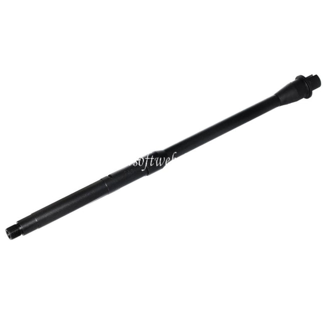 5KU 16/16.25 Zoll Aluminium Mid-Length Außenlauf -14mm CCW Gegen den Uhrzeigersinn Geeignet für Tokyo Marui M4 MWS GBB Gewehre Airsoft Schwarz