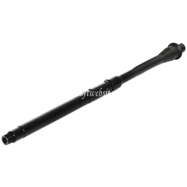 5KU 16/16.25 Zoll Aluminium Karabinerlänge Außenlauf -14mm CCW Gegen den Uhrzeigersinn Geeignet für Tokyo Marui M4 MWS GBB Gewehre Airsoft Schwarz