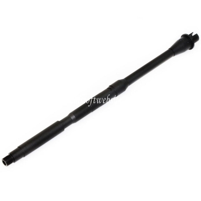 5KU 16 Zoll Aluminium Leichtgewichtige Karabinerlänge Außenlauf -14mm CCW Gegen den Uhrzeigersinn Geeignet für Tokyo Marui M4 MWS GBB Gewehre Airsoft Schwarz