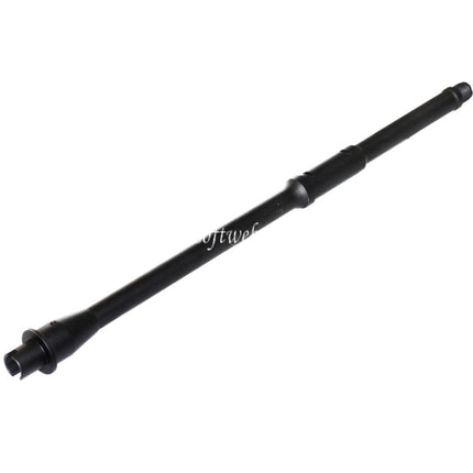 5KU Light Weight 16/16.25 Aluminium Mid-Length Außenlauf -14mm CCW Gegen den Uhrzeigersinn Geeignet für Tokyo Marui M4 MWS GBB Gewehre Airsoft Schwarz