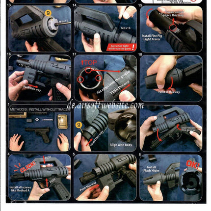 Show Guns Tactical SG Strahlspray Kit Typ A geeignet für ACTION ARMY AAP-01 Serie GBB Pistolen Airsoft