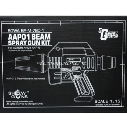 Show Guns Tactical SG Strahlspray Kit Typ A geeignet für ACTION ARMY AAP-01 Serie GBB Pistolen Airsoft
