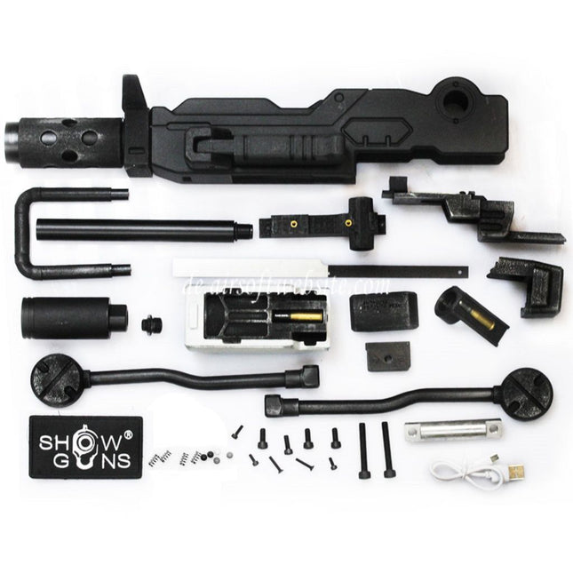 Show Guns Tactical SG RX-79 Gundam Ground Typ MG100 Maschinengewehr Kit mit Fire Pig Light Tracer geeignet für Action Army AAP-01 Serie GBB-Pistolen Airsoft