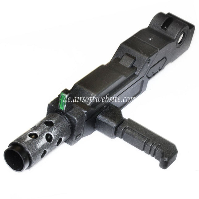 Show Guns Tactical SG RX-79 Gundam Ground Typ MG100 Maschinengewehr Kit mit Fire Pig Light Tracer geeignet für Action Army AAP-01 Serie GBB-Pistolen Airsoft