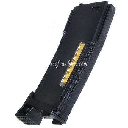 PTS 150rd Mid-Cap Enhanced Polymer Magazin mit MAGPOD Grundplatte Geeignet für M4 M16 Serie AEG Gewehre Airsoft Schwarz