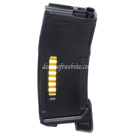 PTS 150rd Mid-Cap Enhanced Polymer Magazin mit MAGPOD Grundplatte Geeignet für M4 M16 Serie AEG Gewehre Airsoft Schwarz