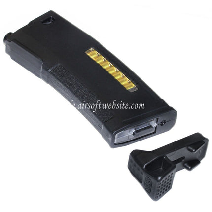 PTS 150rd Mid-Cap Enhanced Polymer Magazin mit MAGPOD Grundplatte Geeignet für M4 M16 Serie AEG Gewehre Airsoft Schwarz
