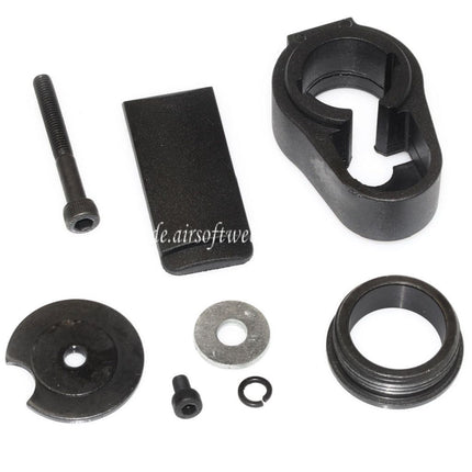 APS CRS PDW Stil Zusammenklappbarer Gewehrschaft Geeignet für M4 M16 AEG Gewehre Airsoft Schwarz