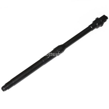 APS 14.25/14.75 Zoll Außenlauf -14mm CCW Gegen den Uhrzeigersinn Geeignet für APS ASR PER Serie M4 M16 AEG Gewehre Airsoft Schwarz