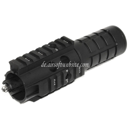 APS 166mm Mini Patriot Vorderes Kit äußerer Lauf Free Float Handschutz Schienen System Geeignet für APS ASR Tokyo Marui M4 M16 Serie AEG Gewehre Airsoft Schwarz