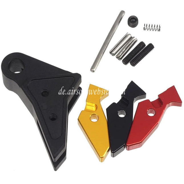 Guns Modify GM SA Flat 6061 Aluminium Einstellbarer Abzug Geeignet für Tokyo Marui G17 Serie GBB Pistolen Airsoft