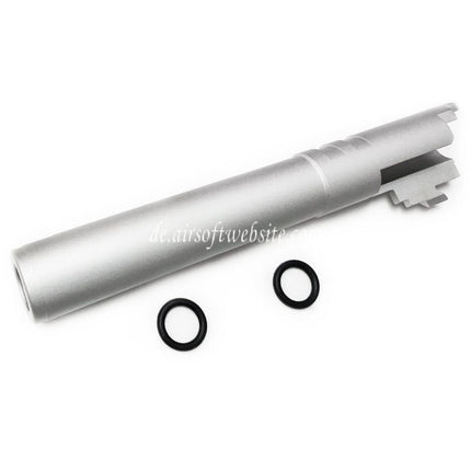 5KU 5 Zoll 123/127mm CNC Aluminium Äußerer Lauf +11mm CW im Uhrzeigersinn Geeignet für Armorer Works AW WE-TECH Tokyo Marui Hi-Capa 5.1 GBB Pistolen Airsoft