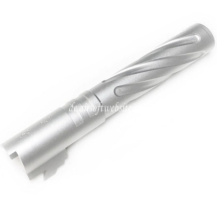5KU 5 Zoll 123/127mm CNC Aluminium Tornado Stil Spiral Äußerer Lauf +11mm CW im Uhrzeigersinn Geeignet für Armorer Works AW WE-TECH Tokyo Marui Hi-Capa 5.1 GBB Pistolen Airsoft