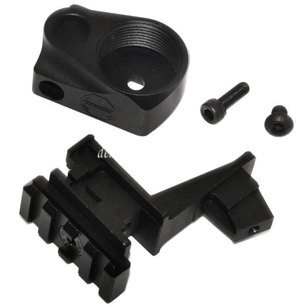 5KU Pufferrohr und M1913 20mm Schiene AK Zu M4 Schaft Adapter Geeignet für Tokyo Marui AKM GBB Gewehre Airsoft Schwarz