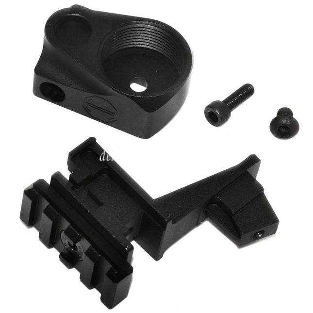 5KU Pufferrohr und M1913 20mm Schiene AK Zu M4 Schaft Adapter Geeignet für Tokyo Marui AKM GBB Gewehre Airsoft Schwarz