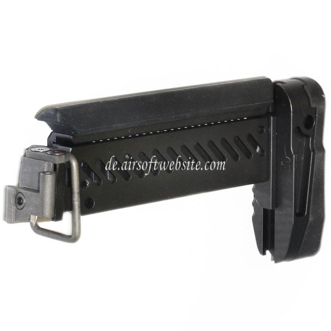 5KU PT-1 AK Seitlich klappbarer Gewehrschaft Geeignet für E&L AK Serie Gewehre Airsoft Schwarz