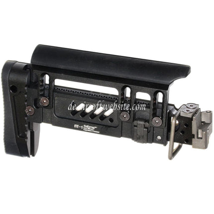 5KU PT-1 AK Seitlich klappbarer Gewehrschaft Geeignet für E&L AK Serie Gewehre Airsoft Schwarz